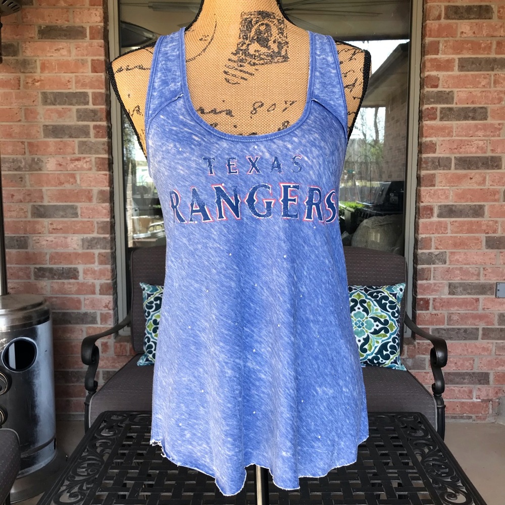 Texas Rangers Burnout Racerback Tank XS